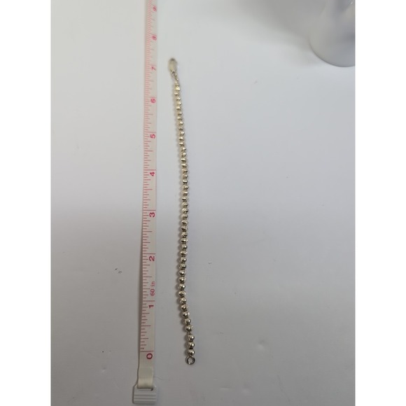 RLX Ralph Lauren Jewelry - 925 RL Sterling Silver Ball Bead Chain Bracelet 7in